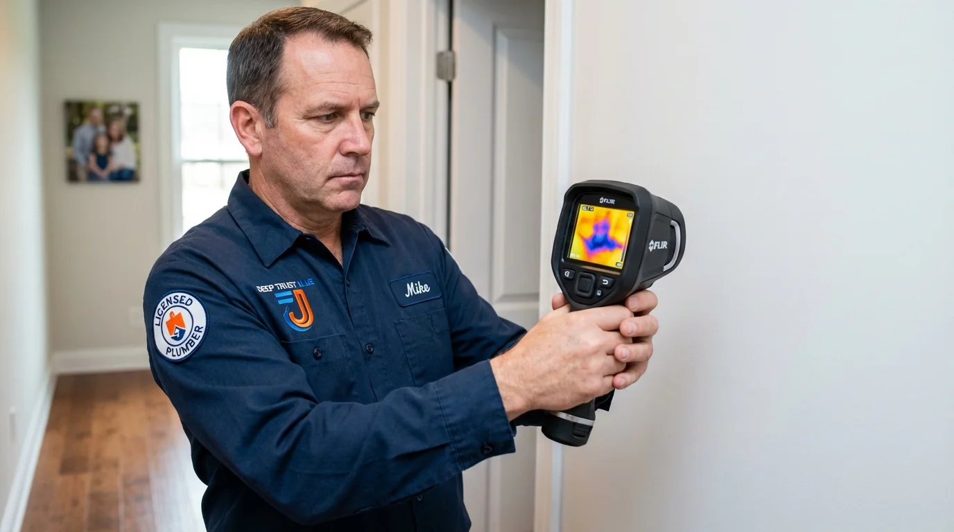 Thermal imaging leak detection by Johns Plumbing LLC in Taylors Falls